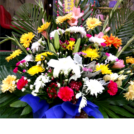 祭奠鮮花花籃